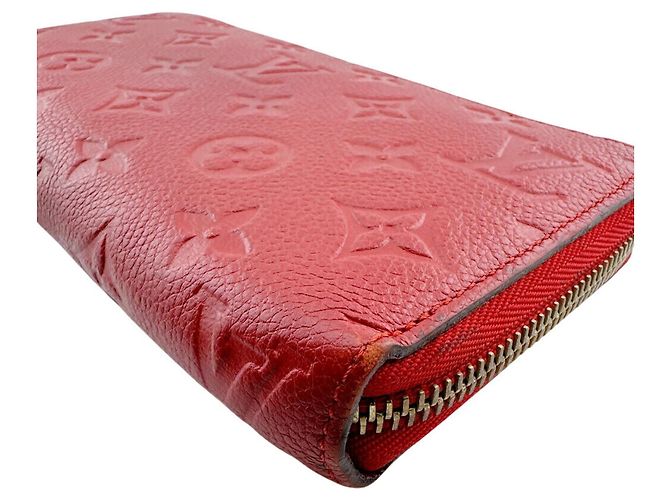 Louis Vuitton Portefeuille Clemence Long Wallet Rosso - vista 4
