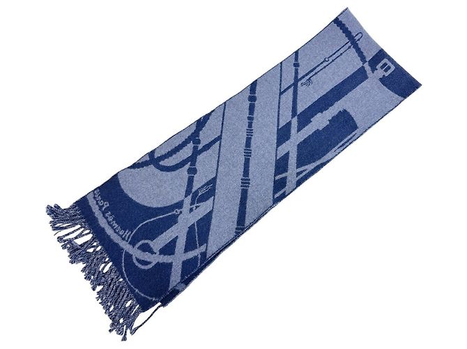 Hermès Foulard Hermes Clic Clac in Navy Blu navy - vista 2