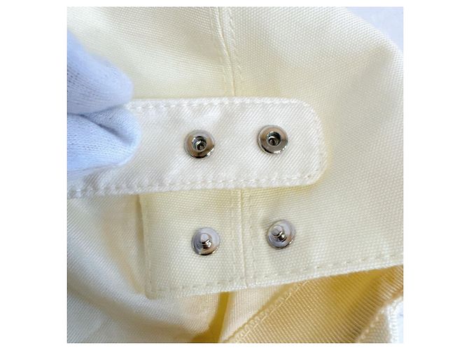 Hermès Cappello Sellier con Bottone Hermes in White Bianco - vista 8