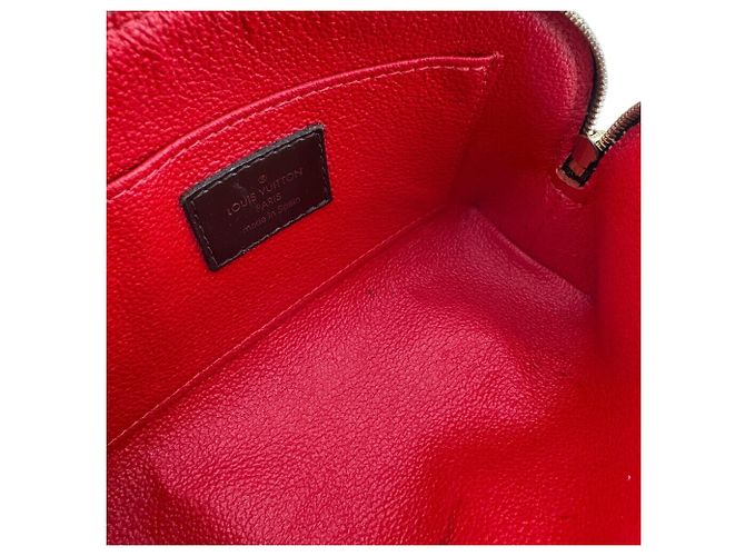 Louis Vuitton N47516 Tick Damier Pouch Marrone Rosso Damier ebene - vista 6