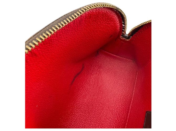 Louis Vuitton N47516 Tick Damier Pouch Marrone Rosso Damier ebene - vista 9