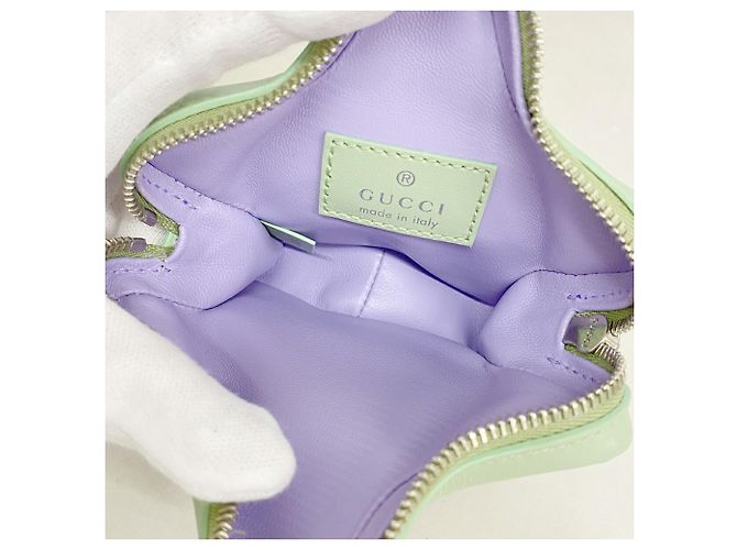 Monedero Gucci GG Supreme Beige Verde - vista 4