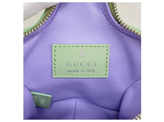 Monedero Gucci GG Supreme Beige Verde - vista 5