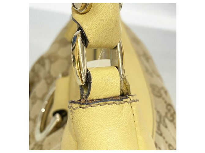 Borsa Gucci GG Canvas Beige - vista 7
