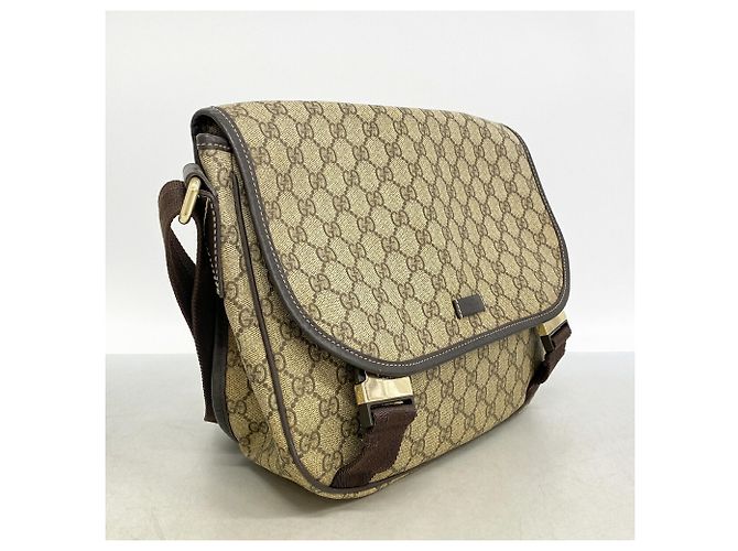 Borsa a tracolla Gucci GG Supreme Marrone - vista 2