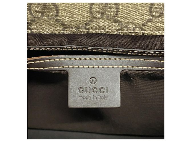 Borsa a tracolla Gucci GG Supreme Marrone - vista 5