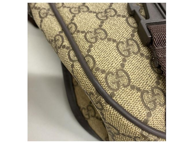 Borsa a tracolla Gucci GG Supreme Marrone - vista 7