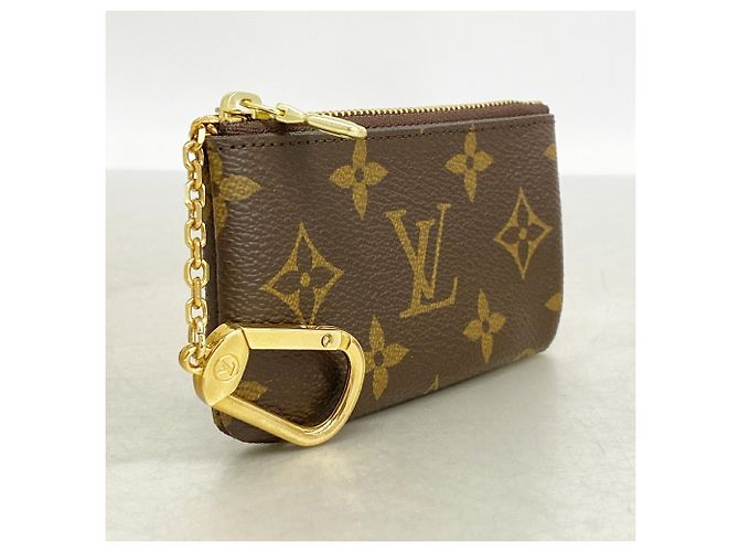 Louis Vuitton Monogram Pochette Clé Geldbörse/Münzbeutel Braun - Ansicht 2