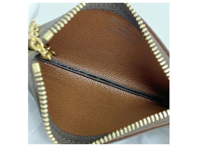 Louis Vuitton Monogram Pochette Clé Geldbörse/Münzbeutel Braun - Ansicht 3