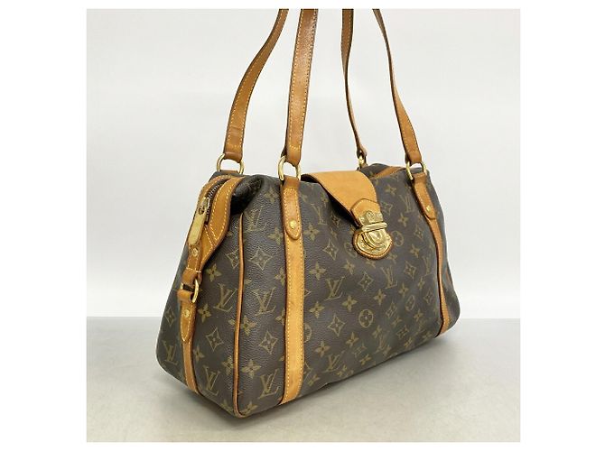 Borsa a tracolla Louis Vuitton Monogram Streza PM Marrone - vista 2