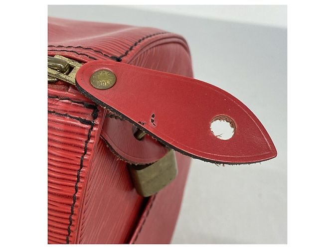Borsa Louis Vuitton Epi Speedy 25 Rosso - vista 7
