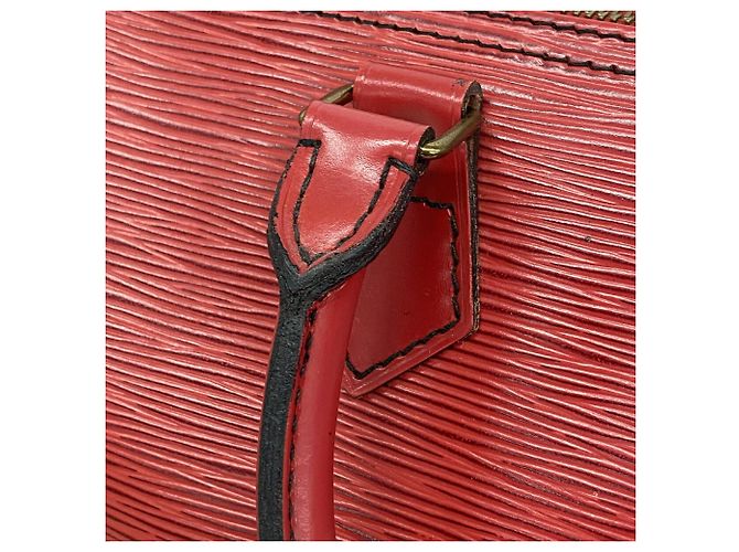 Borsa Louis Vuitton Epi Speedy 25 Rosso - vista 8