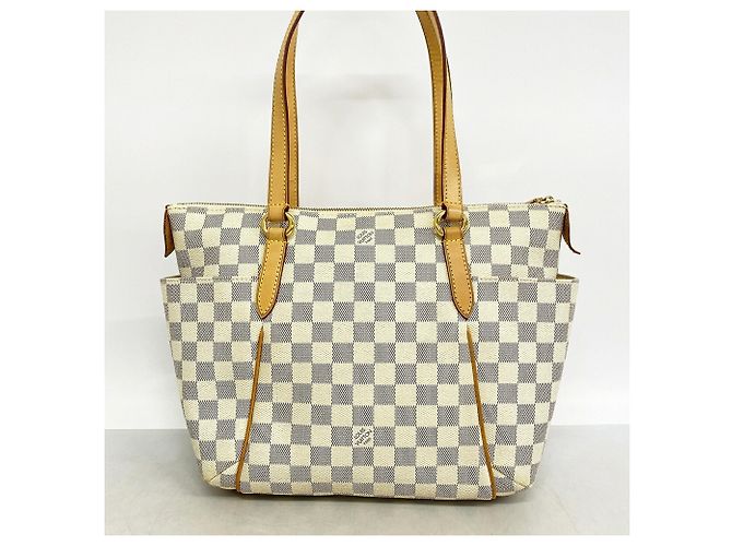 Borsa Tote Louis Vuitton Damier Azur Totally PM Bianco - vista 10