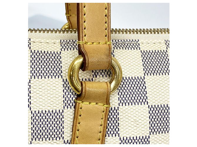 Borsa Tote Louis Vuitton Damier Azur Totally PM Bianco - vista 8