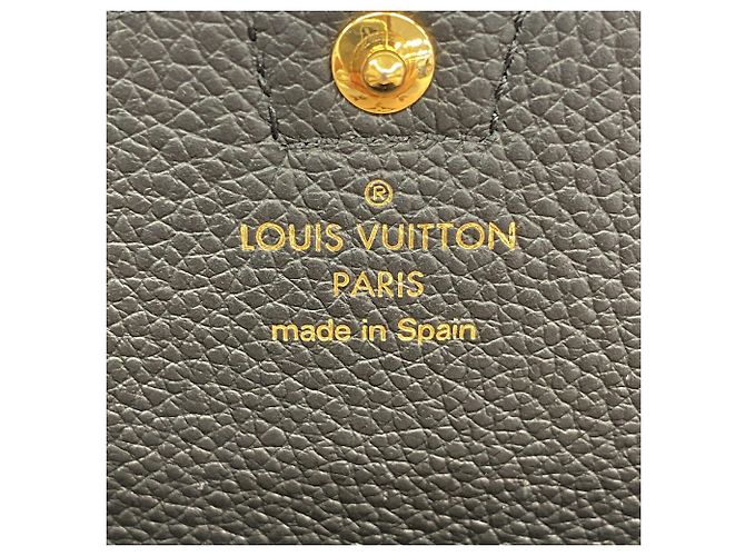 Sarah Portafoglio lungo Louis Vuitton Monogram Empreinte Bicolor Nero Crudo - vista 4