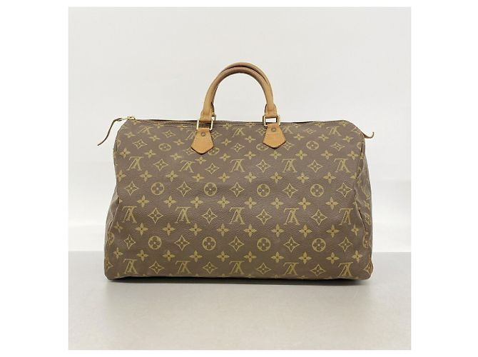 Borsa Louis Vuitton Monogram Speedy 40 Marrone - vista 12
