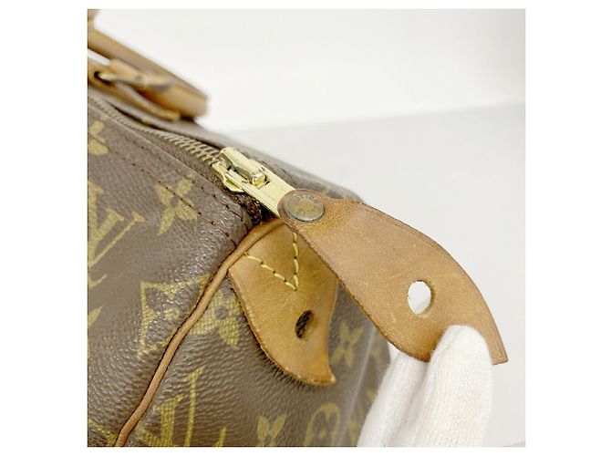 Borsa Louis Vuitton Monogram Speedy 40 Marrone - vista 9