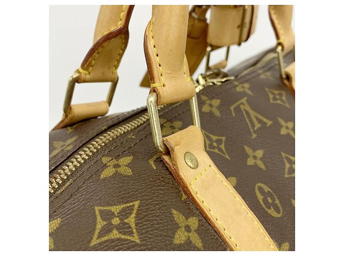 Louis Vuitton Boston Monogram Keepall Bandoulière 60 Marrone - vista 14