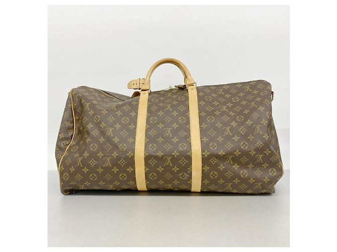 Louis Vuitton Boston Monogram Keepall Bandoulière 60 Marrone - vista 20