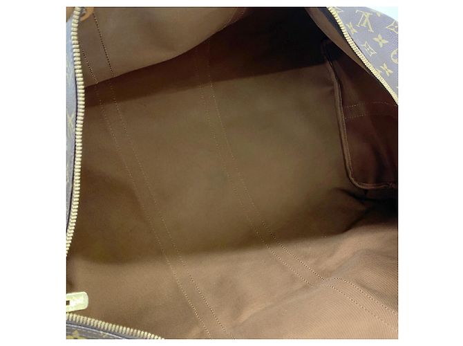 Louis Vuitton Boston Monogram Keepall Bandoulière 60 Marrone - vista 4