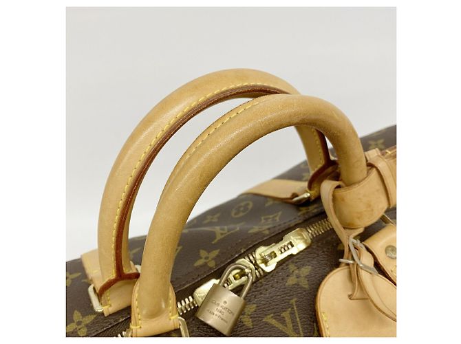 Louis Vuitton Boston Monogram Keepall Bandoulière 60 Marrone - vista 9