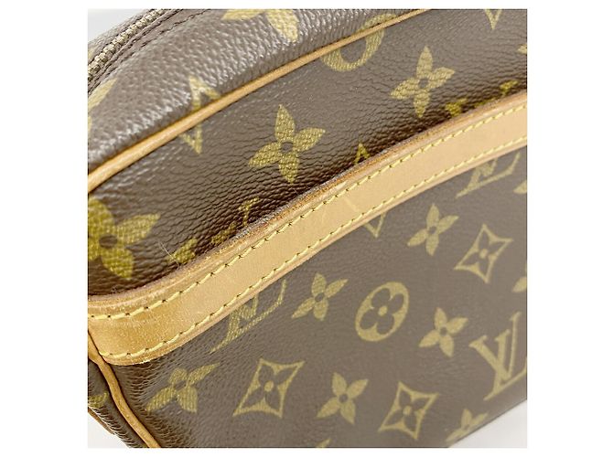 Borsa a tracolla Louis Vuitton Monogram Jeune Fille PM Marrone - vista 12