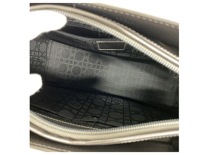 Borsa in pelle Christian Dior Maris Pearl Marrone - vista 4