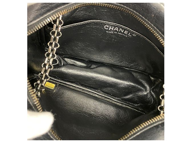 Borsa a tracolla Chanel 2.55 in pelle matelassé nera Nero - vista 4