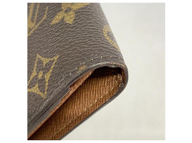Louis Vuitton Monogram Portefeuille Brazza Long Wallet Marrone - vista 5