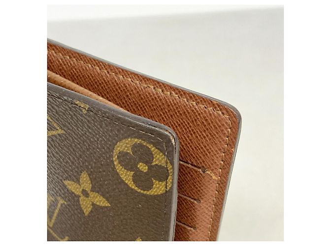 Louis Vuitton Monogram Portefeuille Brazza Long Wallet Marrone - vista 6