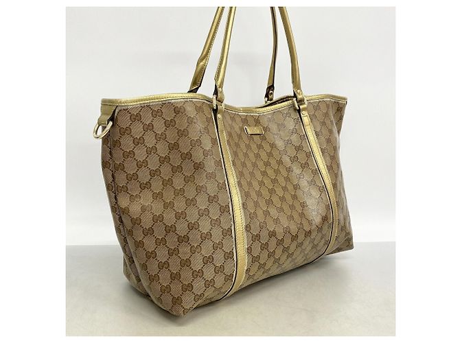 Borsa Tote Gucci GG Crystal Marrone - vista 2