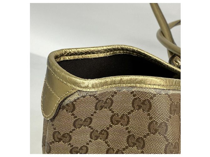 Borsa Tote Gucci GG Crystal Marrone - vista 6