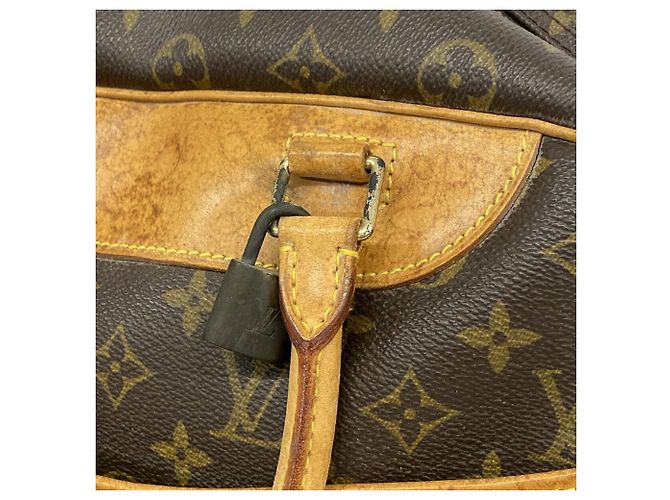 Borsa Louis Vuitton Monogram Deauville Marrone - vista 9