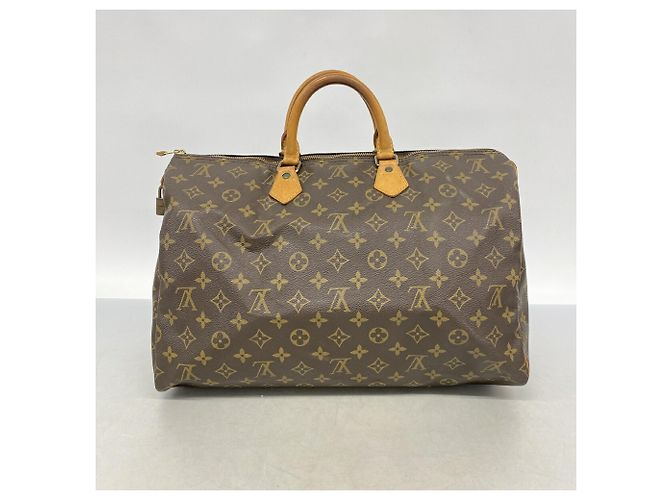 Borsa Louis Vuitton Monogram Speedy 40 Marrone - vista 10