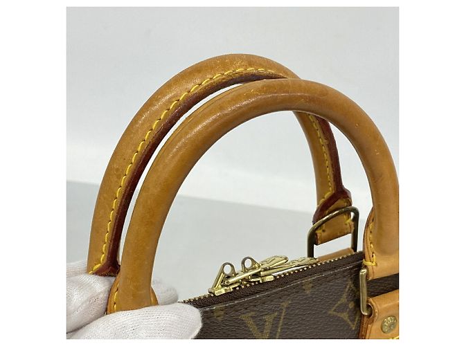 Borsa a mano Louis Vuitton Alma Monogram Marrone - vista 7