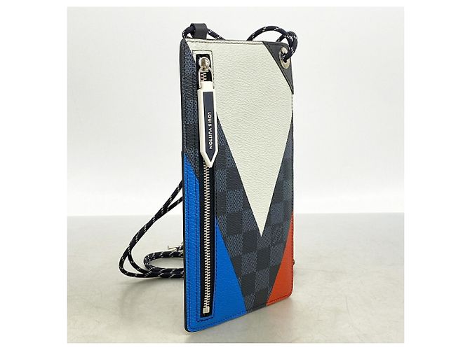 Louis Vuitton Damier Cobalt America's Cup Pochette Nero - vista 2