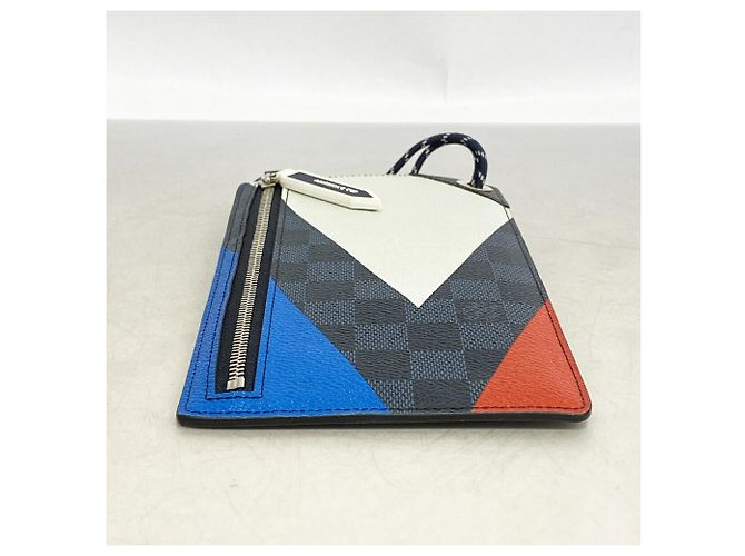 Louis Vuitton Damier Cobalt America's Cup Pochette Nero - vista 3
