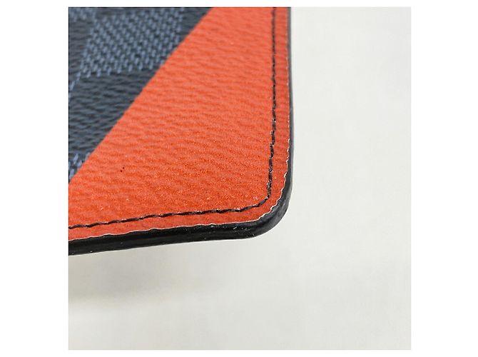 Louis Vuitton Damier Cobalt America's Cup Pochette Nero - vista 6