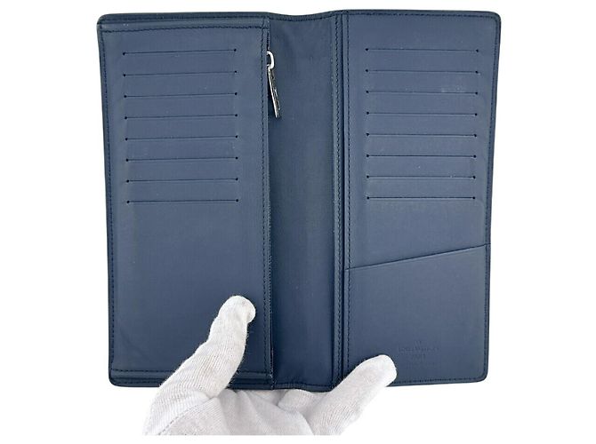Louis Vuitton M81810 Portefeuille Brazza NM Bi-fold Long Wallet Blu navy - vista 5