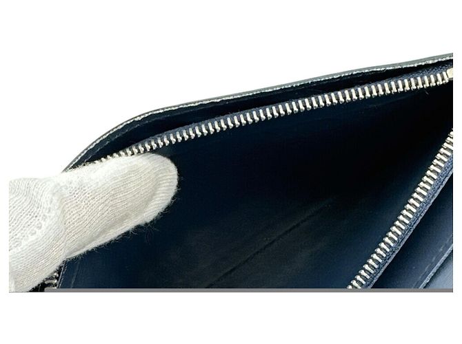 Louis Vuitton M81810 Portefeuille Brazza NM Bi-fold Long Wallet Blu navy - vista 6