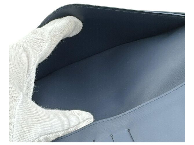 Louis Vuitton M81810 Portefeuille Brazza NM Bi-fold Long Wallet Blu navy - vista 8