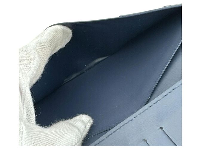 Louis Vuitton M81810 Portefeuille Brazza NM Bi-fold Long Wallet Blu navy - vista 9