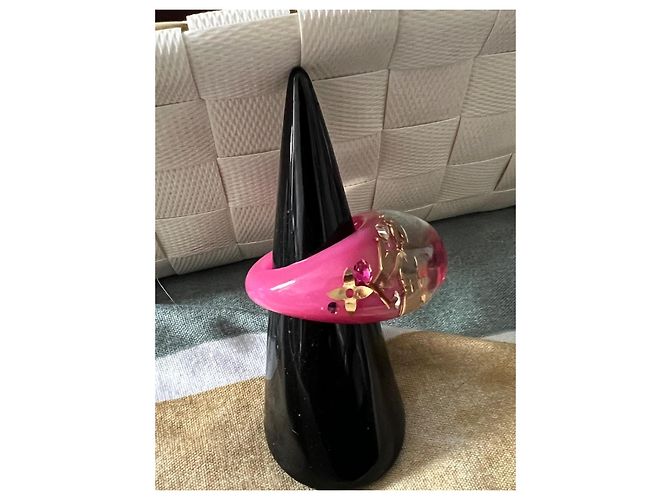 Louis Vuitton Rose Monogram Ring Pink Golden - Ansicht 2