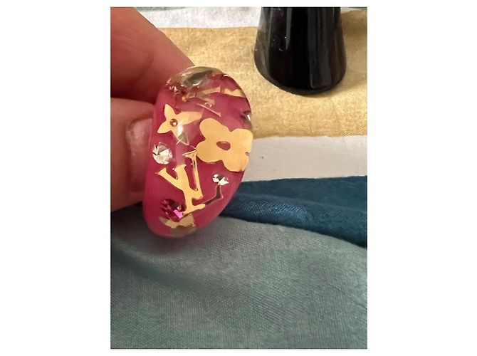 Louis Vuitton Rose Monogram Ring Pink Golden - Ansicht 4