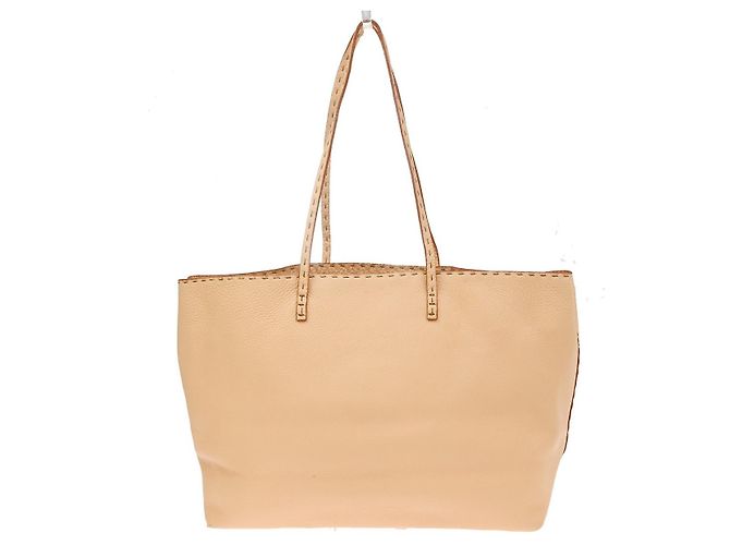 Fendi Roll Tote Selleria Leather Large Arancione - vista 2
