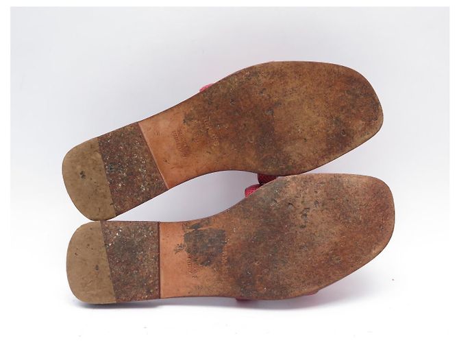 Hermès HERMES ALOHA MULES H182210Z ROSA ECHTLIZARDLEDER 39 LIZARD SHOES Pink - Ansicht 6