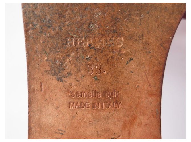 Hermès HERMES ALOHA MULES H182210Z ROSA ECHTLIZARDLEDER 39 LIZARD SHOES Pink - Ansicht 7