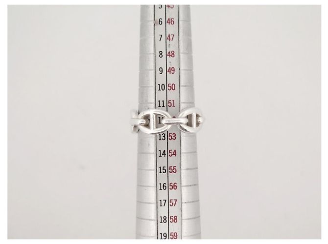 Ring Hermès ANELLO HERMES CHAINE D'ANCRE ENCHAINEE PM H109507B 52 ARGENTO 925 5.5GR - vista 11