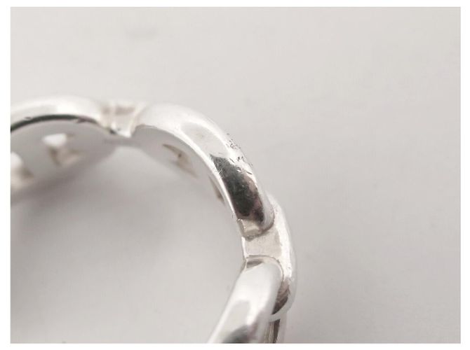 Ring Hermès ANELLO HERMES CHAINE D'ANCRE ENCHAINEE PM H109507B 52 ARGENTO 925 5.5GR - vista 14