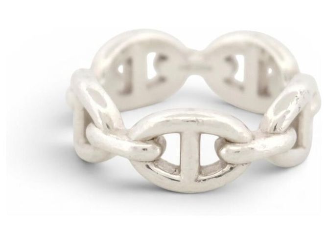 Ring Hermès ANELLO HERMES CHAINE D'ANCRE ENCHAINEE PM H109507B 52 ARGENTO 925 5.5GR - vista 2